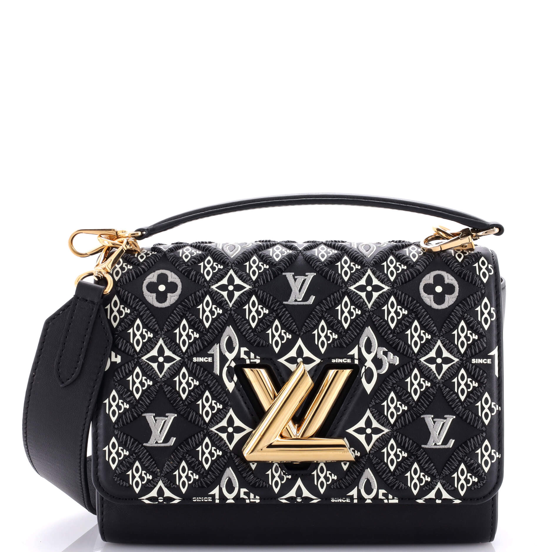 Louis Vuitton Twist Handbag Limited Edition Since 1854 Monogram Jacquard MM