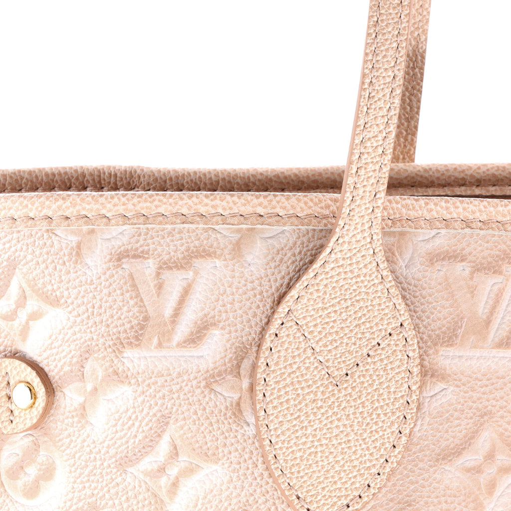 Louis Vuitton Neverfull NM Tote Stardust Monogram Empreinte Leather MM