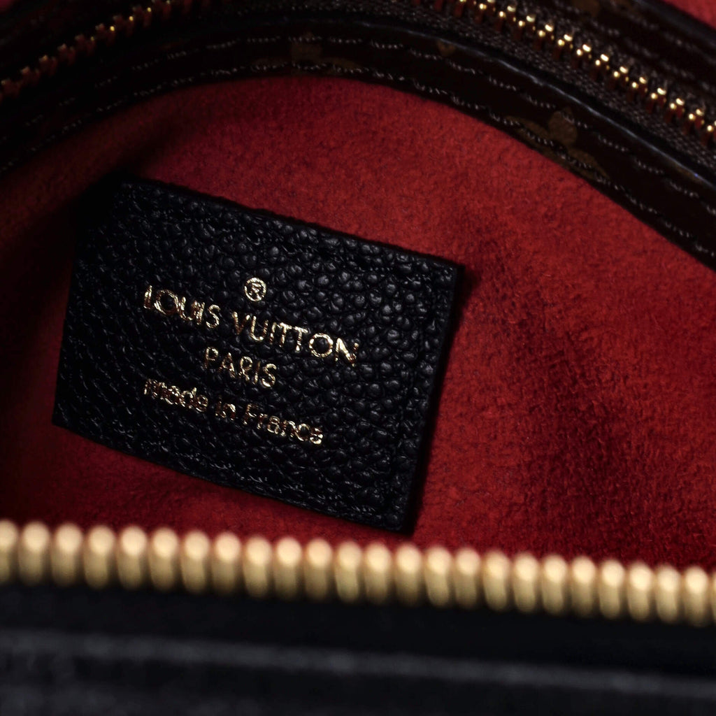 Louis Vuitton Speedy Bandouliere Bag Leather and Monogram Teddy Shearling 30