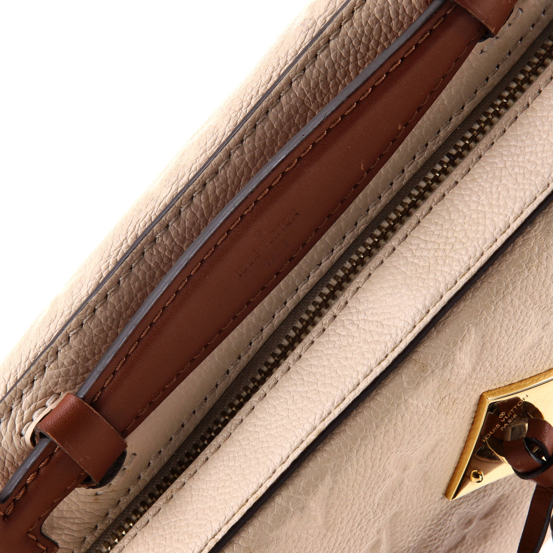 Louis Vuitton Saintonge Handbag Monogram Empreinte Leather