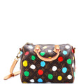 Louis Vuitton Speedy Bandouliere Bag Yayoi Kusama Painted Dots Monogram Canvas 25