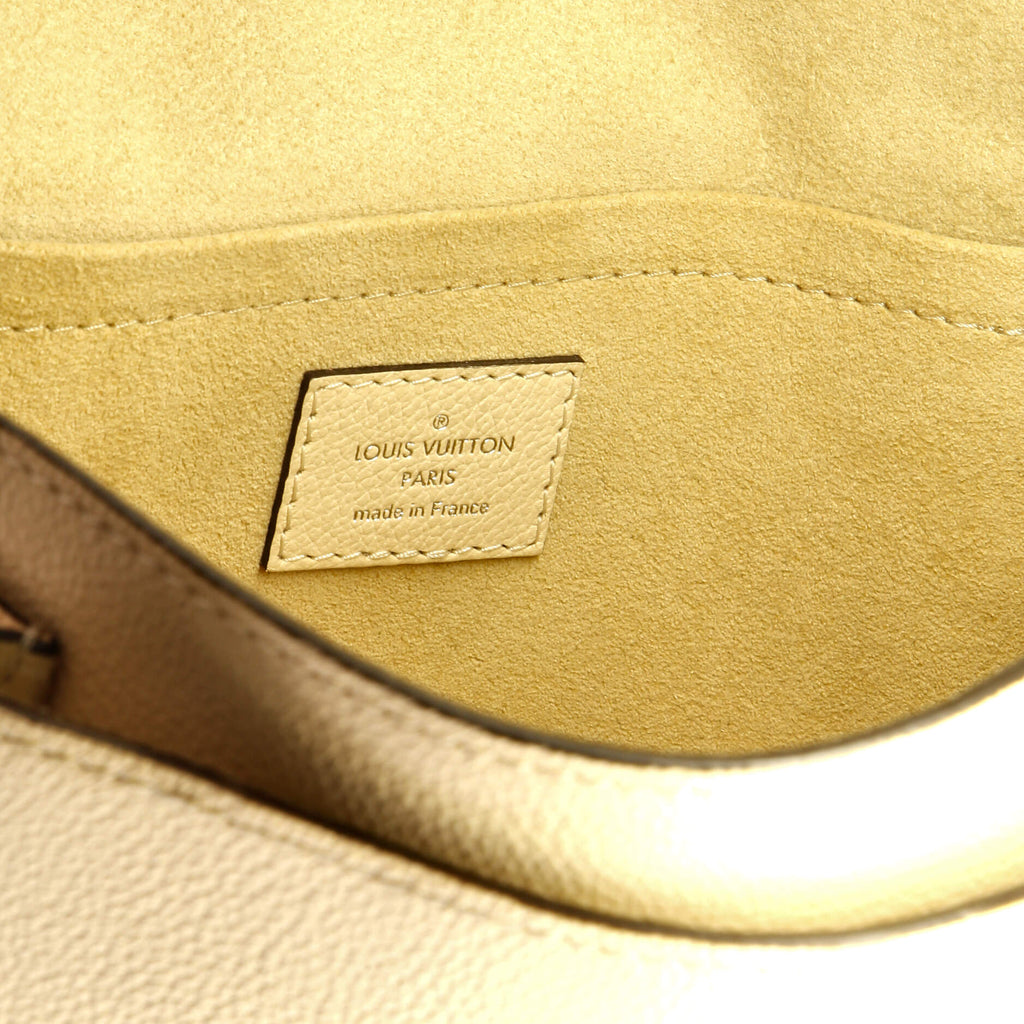 Louis Vuitton Mylockme Handbag Flower Embellished Leather BB