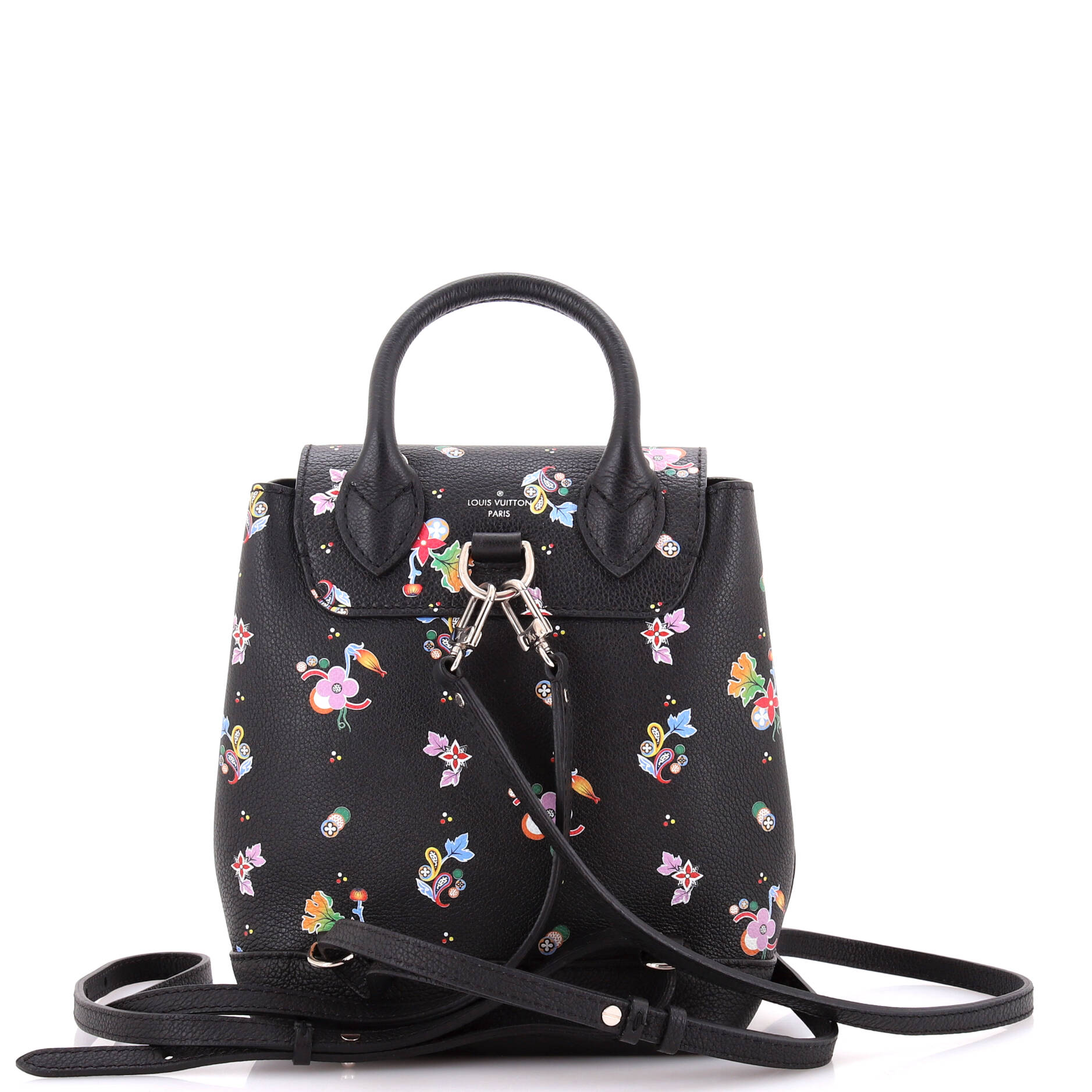 Louis Vuitton Lockme Backpack Floral Printed Leather Mini