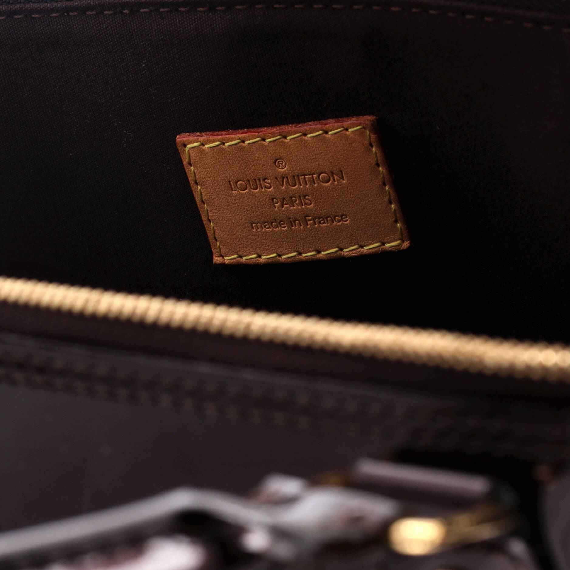 Louis Vuitton Alma Handbag Monogram Vernis GM