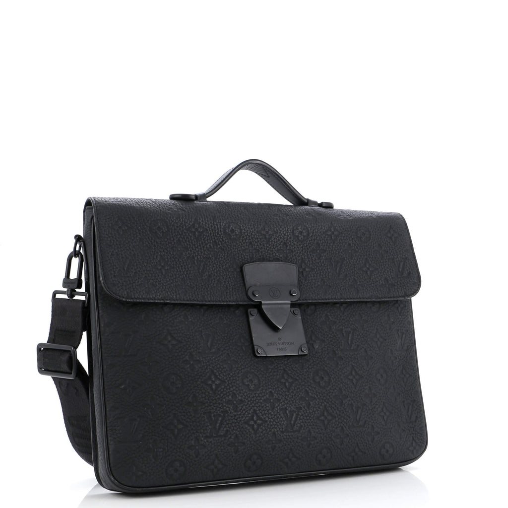 Louis Vuitton S Lock Briefcase Monogram Taurillon Leather