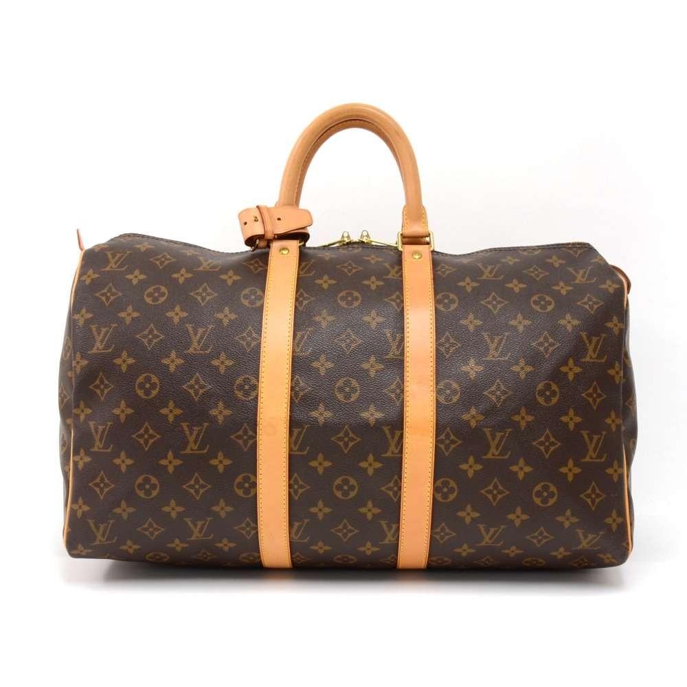 Louis Vuitto Keepall 45 Monogram Canvas Travel Bag