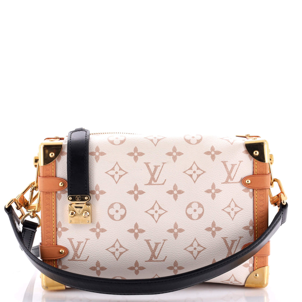 Louis Vuitton Side Trunk Handbag Monogram Dune Canvas MM