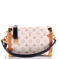 Louis Vuitton Side Trunk Handbag Monogram Dune Canvas MM