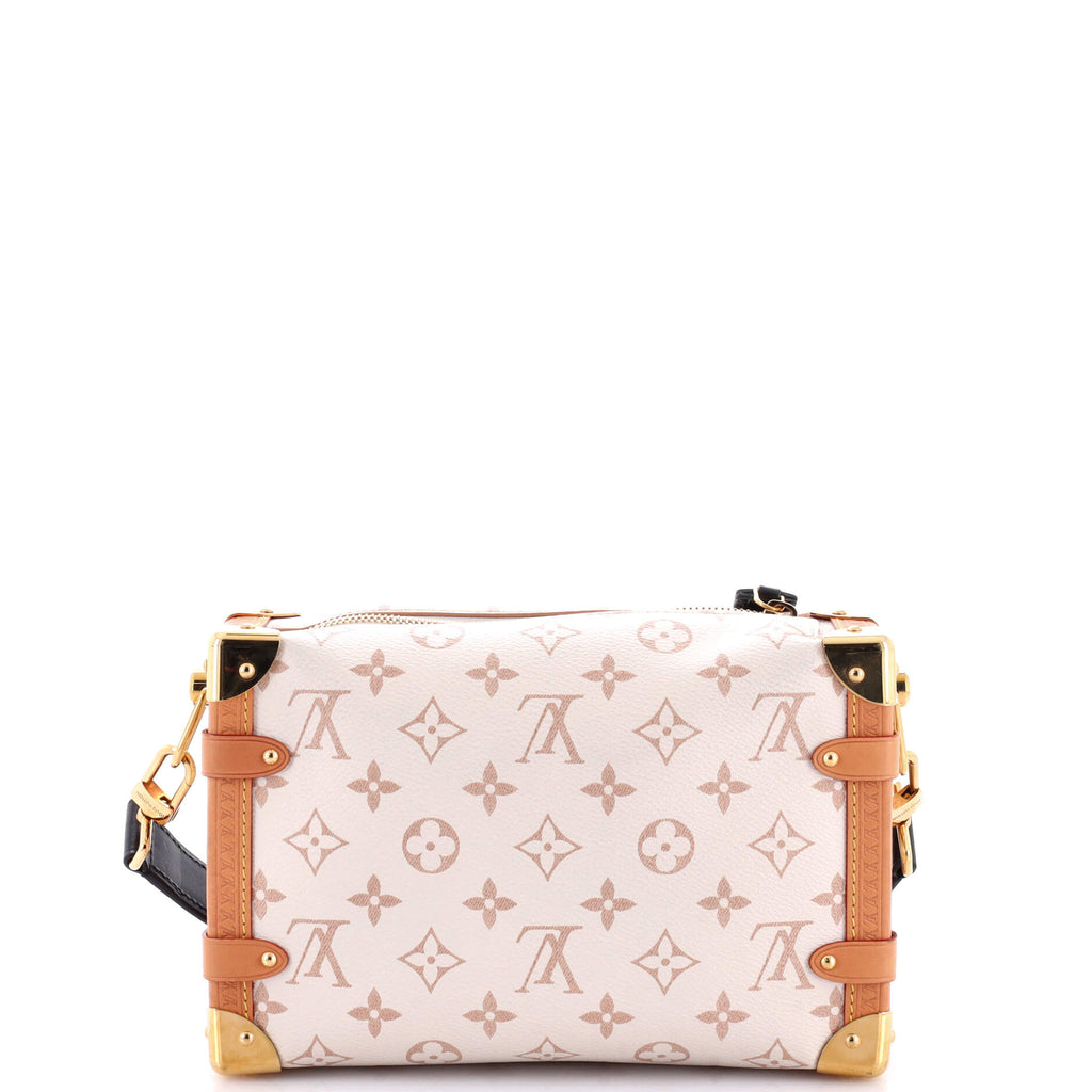 Louis Vuitton Side Trunk Handbag Monogram Dune Canvas MM