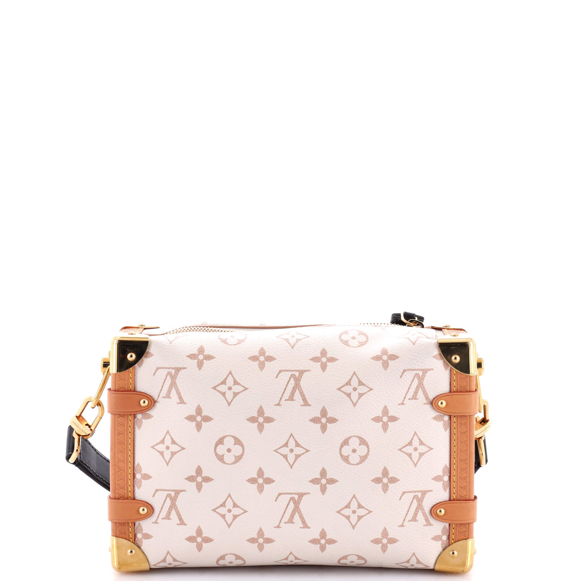 Louis Vuitton Side Trunk Handbag Monogram Dune Canvas MM