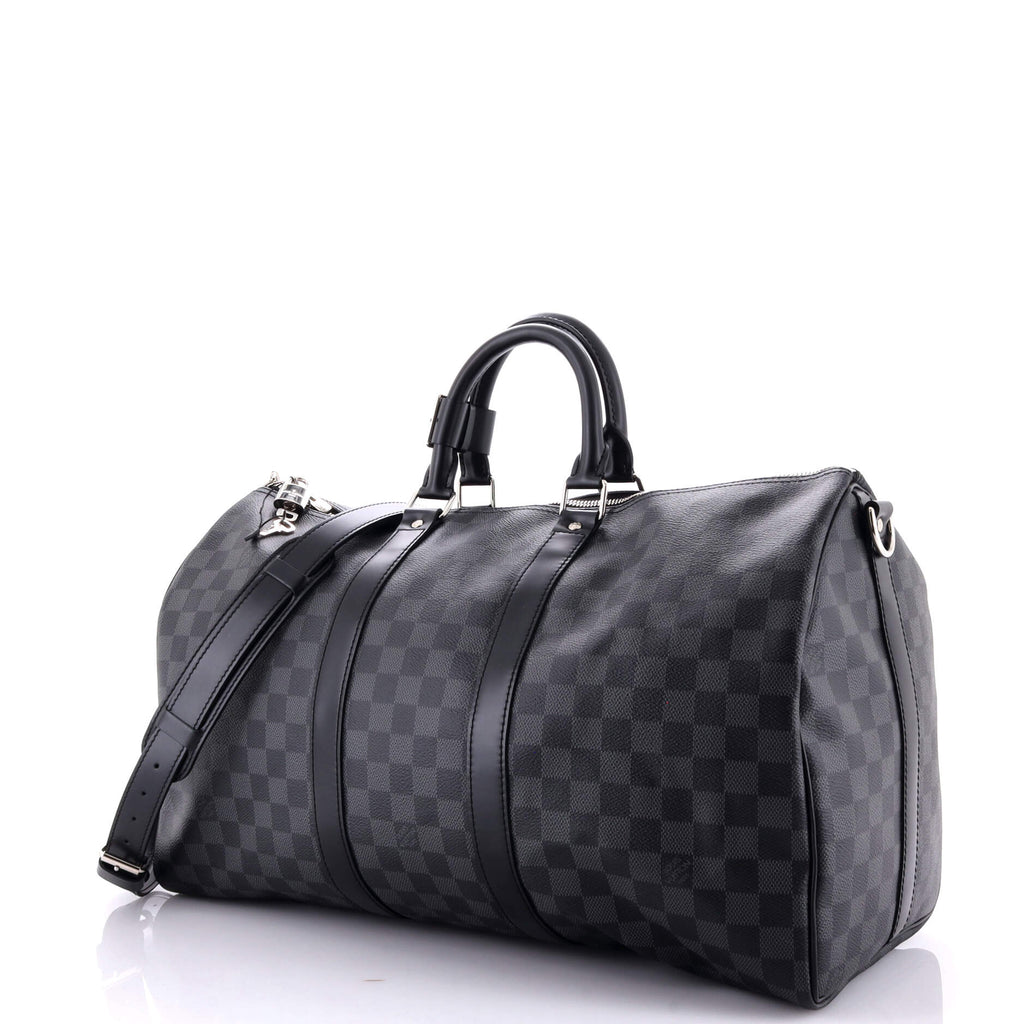 Louis Vuitton Keepall Bandouliere Bag Damier Graphite 45