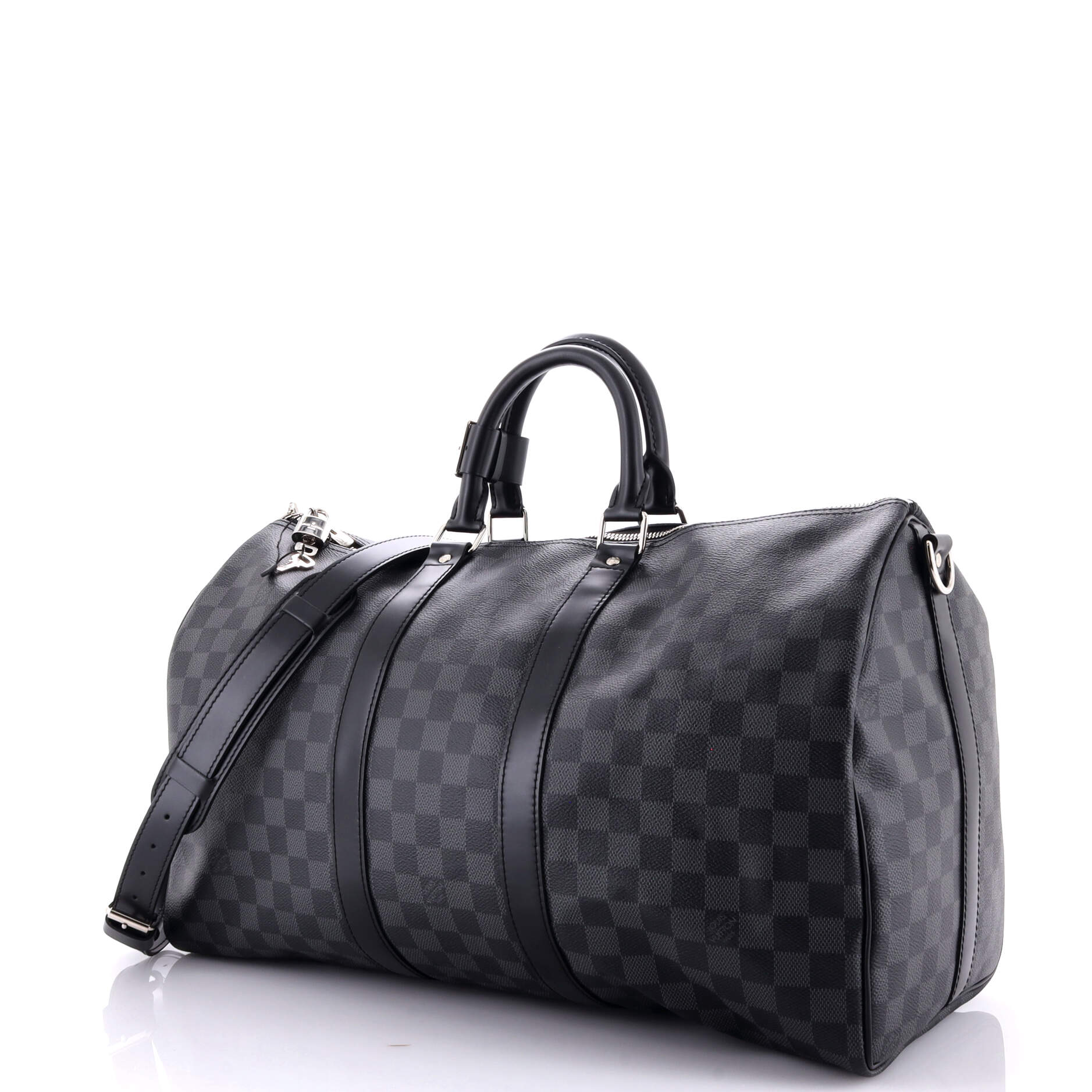 Louis Vuitton Keepall Bandouliere Bag Damier Graphite 45