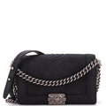 CHANEL Boy Flap Bag Matte Gentle Python Old Medium