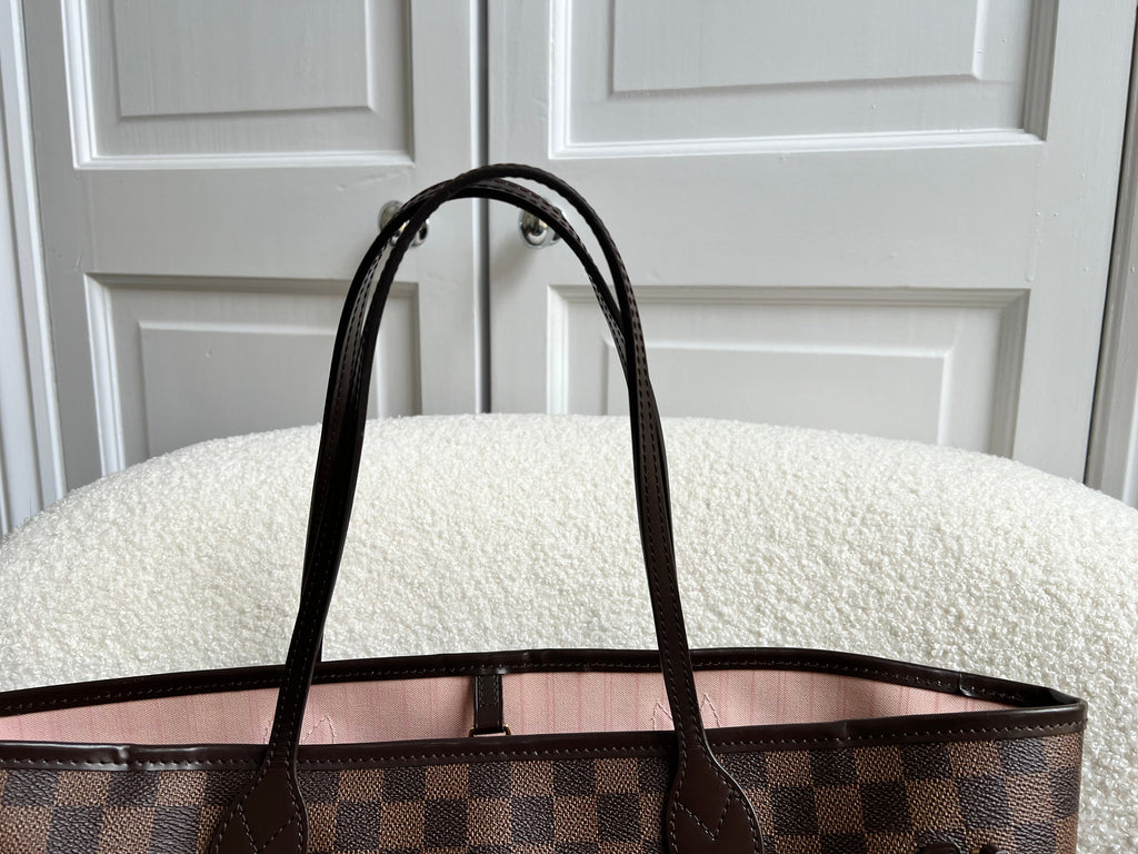 Louis Vuitton Neverfull MM Damier Ebene Rose Ballerine (RRP £1410)