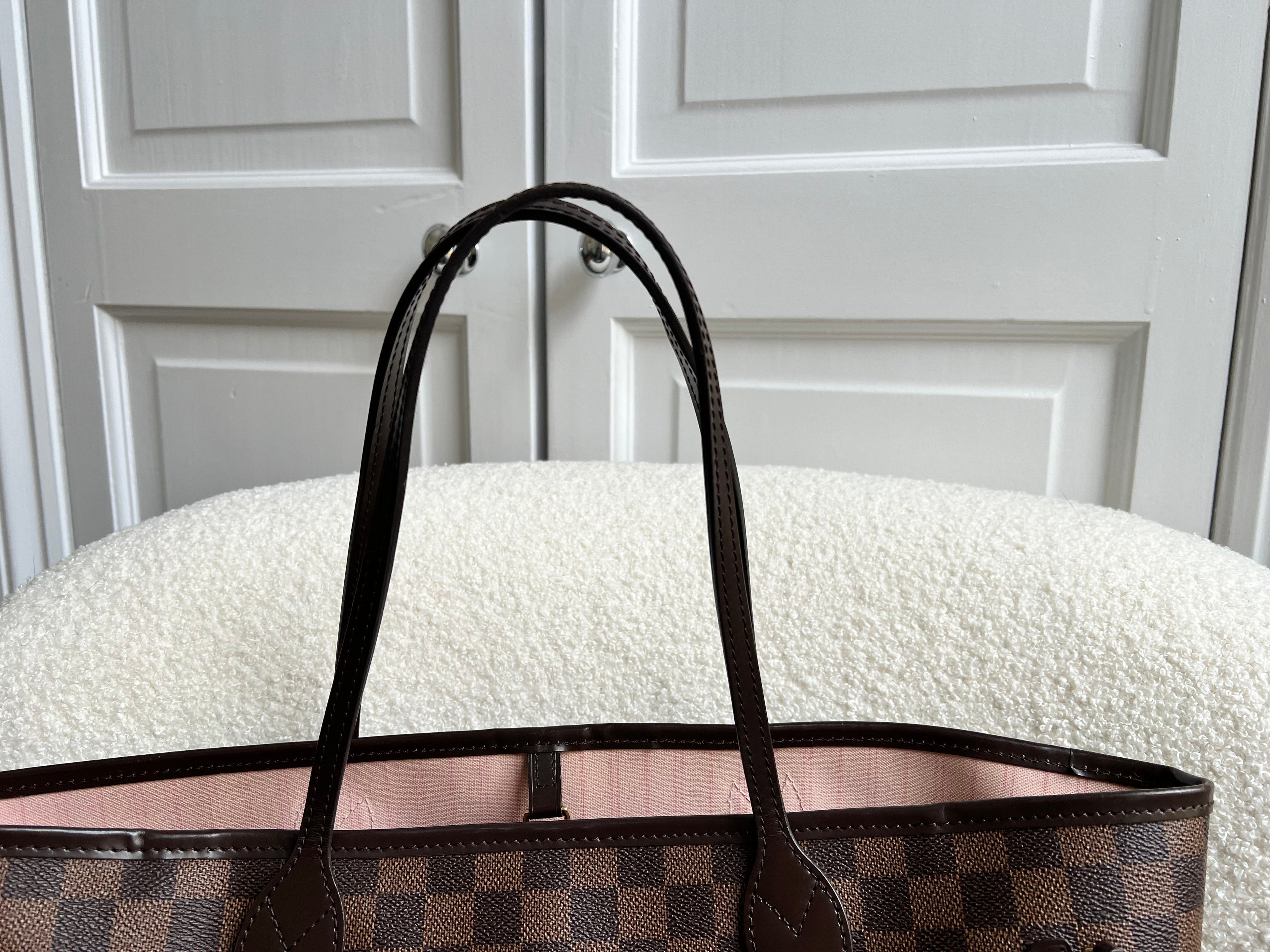 Louis Vuitton Neverfull MM Damier Ebene Rose Ballerine (RRP £1410)