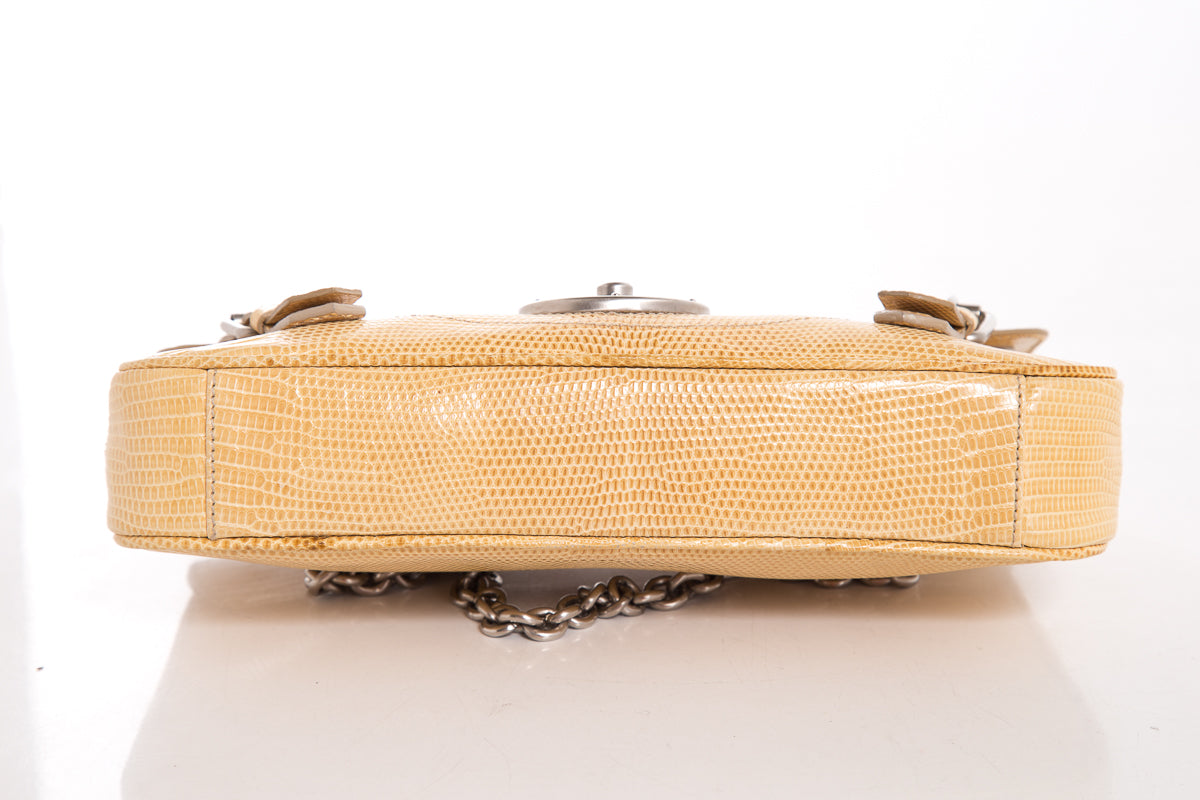 Ralph Lauren Taupe Lizard Handbag