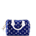 Louis Vuitton Speedy Bandouliere Bag LV Match Monogram Jacquard Velvet 20