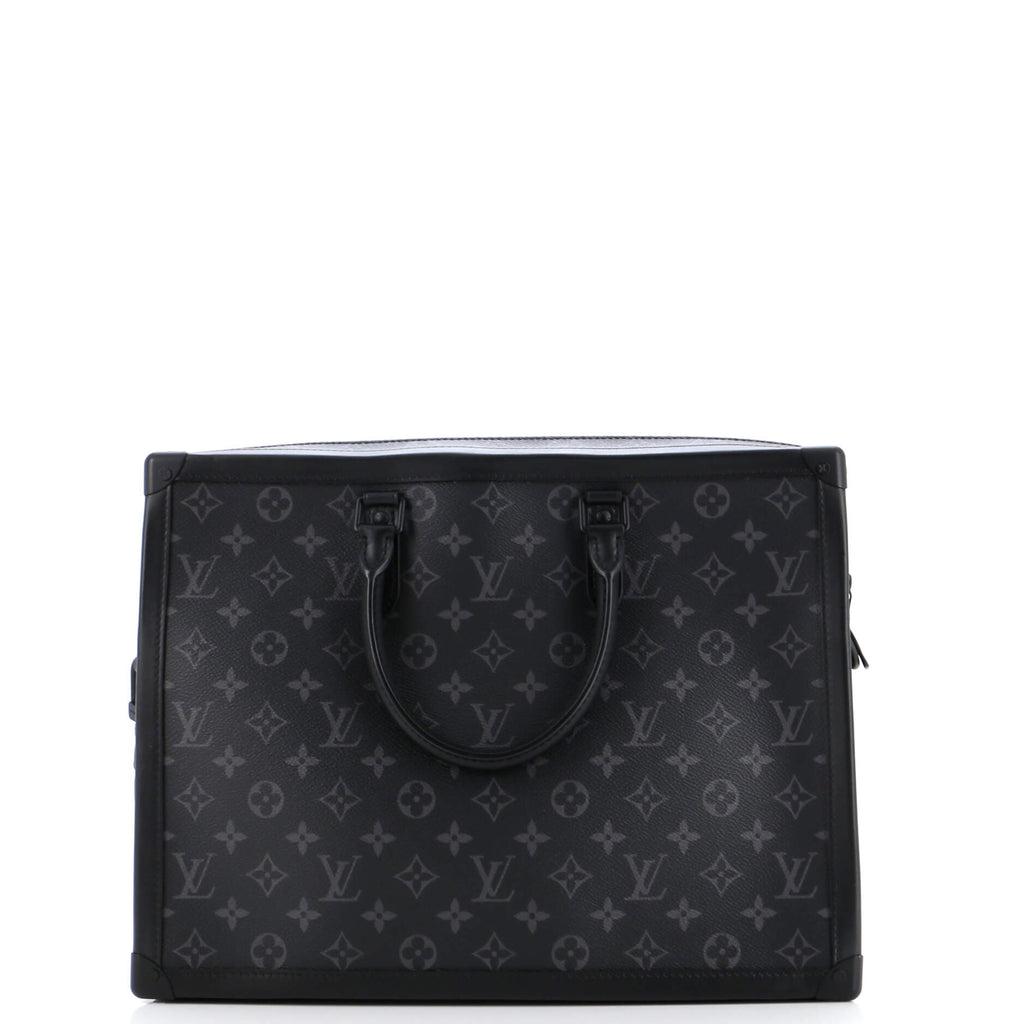 Louis Vuitton Soft Trunk Briefcase Monogram Eclipse Canvas