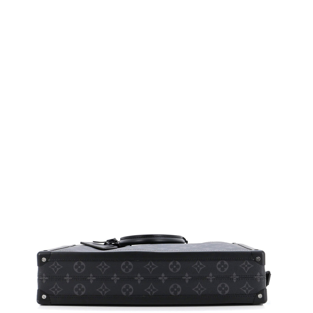 Louis Vuitton Soft Trunk Briefcase Monogram Eclipse Canvas