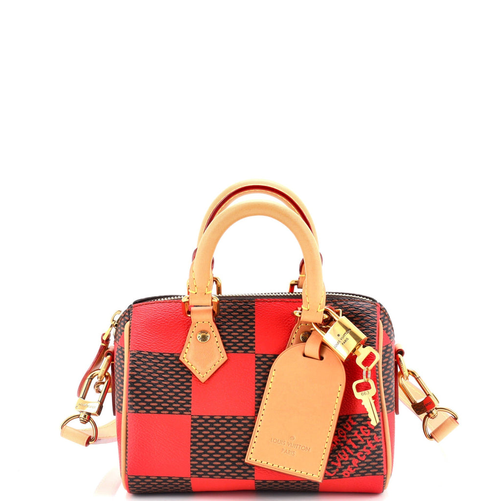 Louis Vuitton Speedy Bandouliere Bag Damier Pop 18