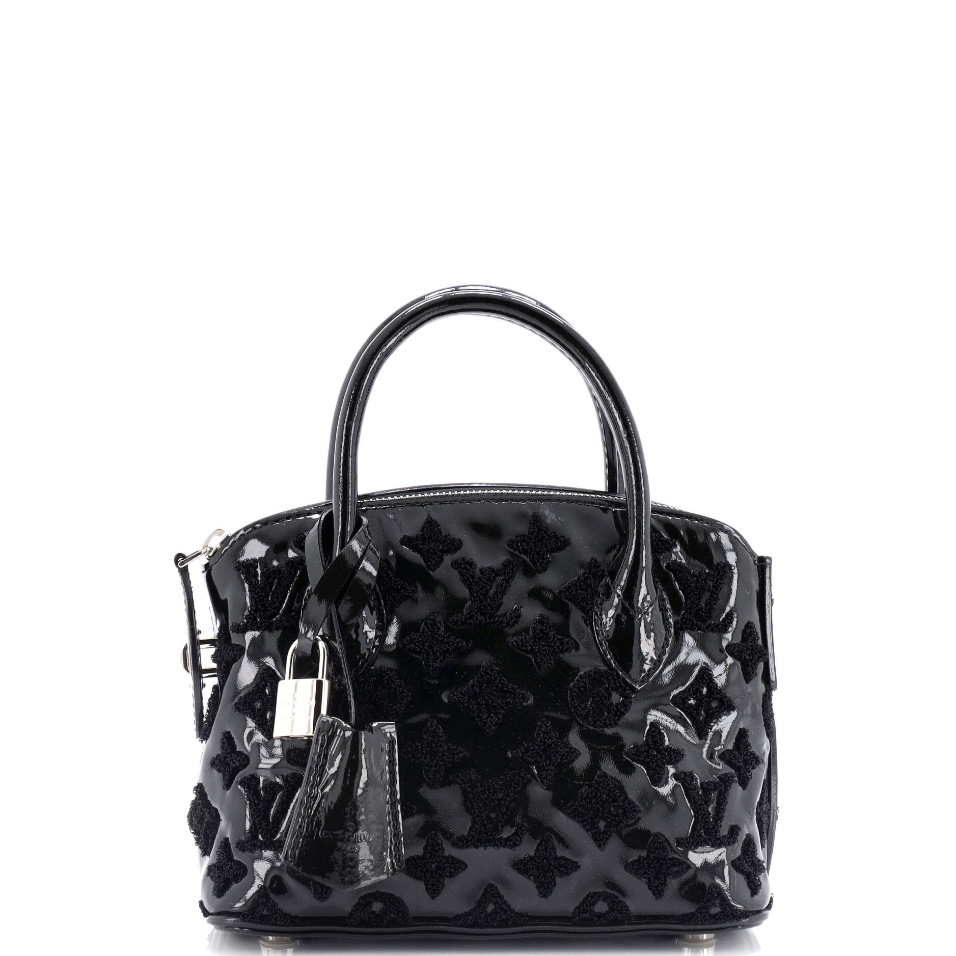 Louis Vuitton Fascination Lockit Handbag Patent Lambskin BB