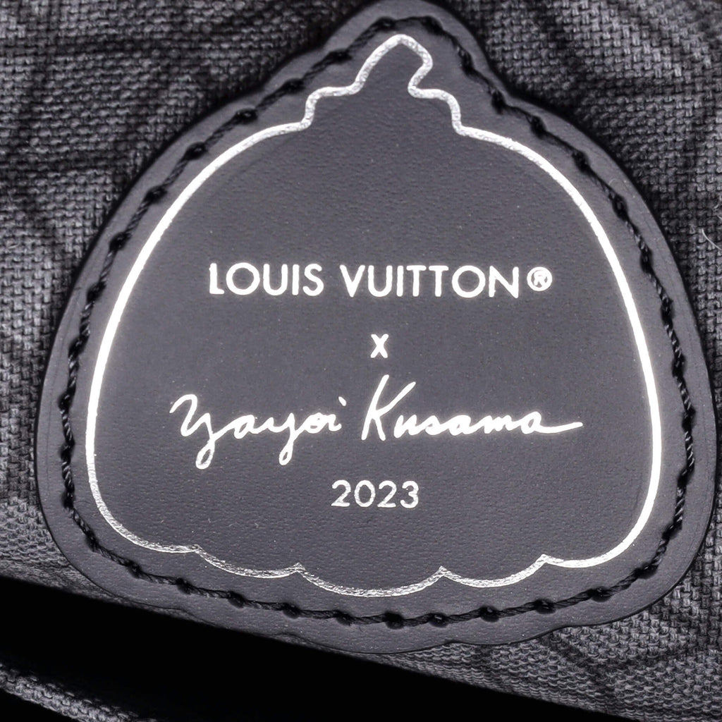 Louis Vuitton Trio Messenger Bag Yayoi Kusama Pumpkins Reverse Monogram Eclipse Canvas