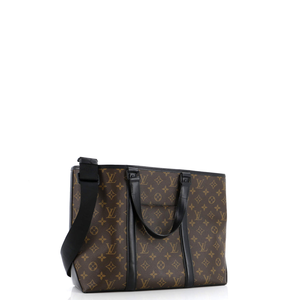 Louis Vuitton Weekend Tote Macassar Monogram Canvas PM