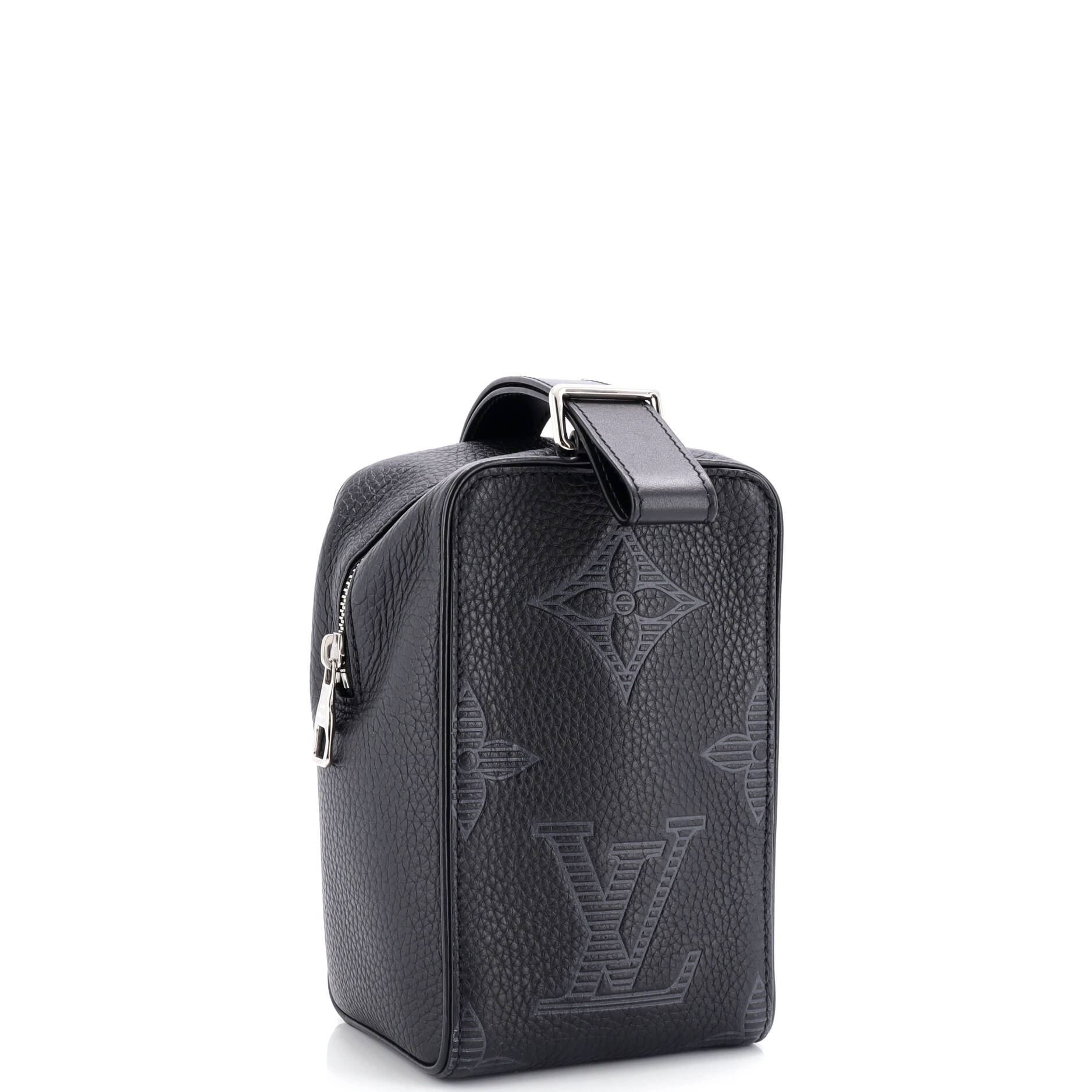 Louis Vuitton Wash Pouch Monogram Shadow Giant Taurillon Leather