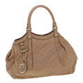 GUCCI GG Canvas Guccissima Hand Bag Pink 30336
