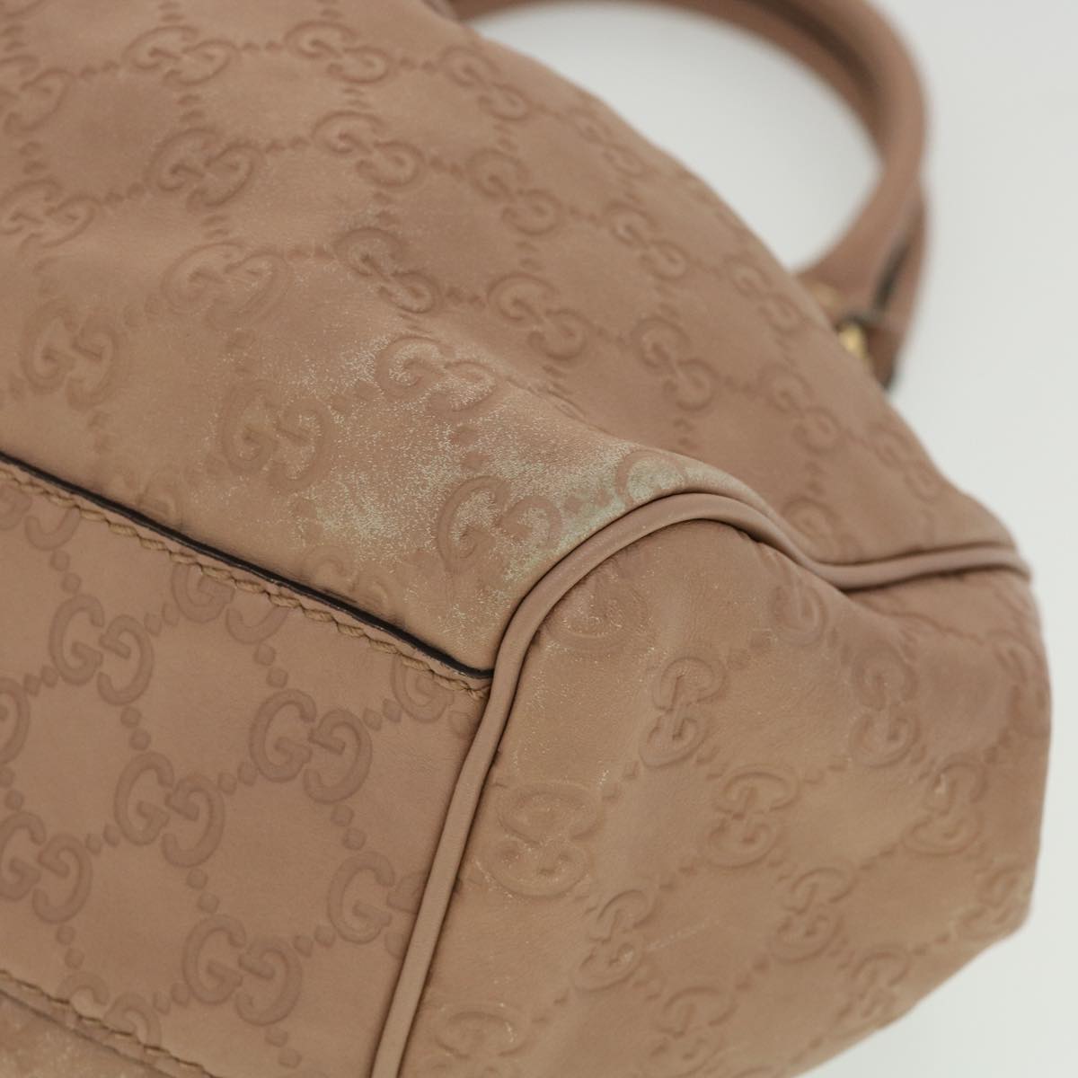 GUCCI GG Canvas Guccissima Hand Bag Pink 30336
