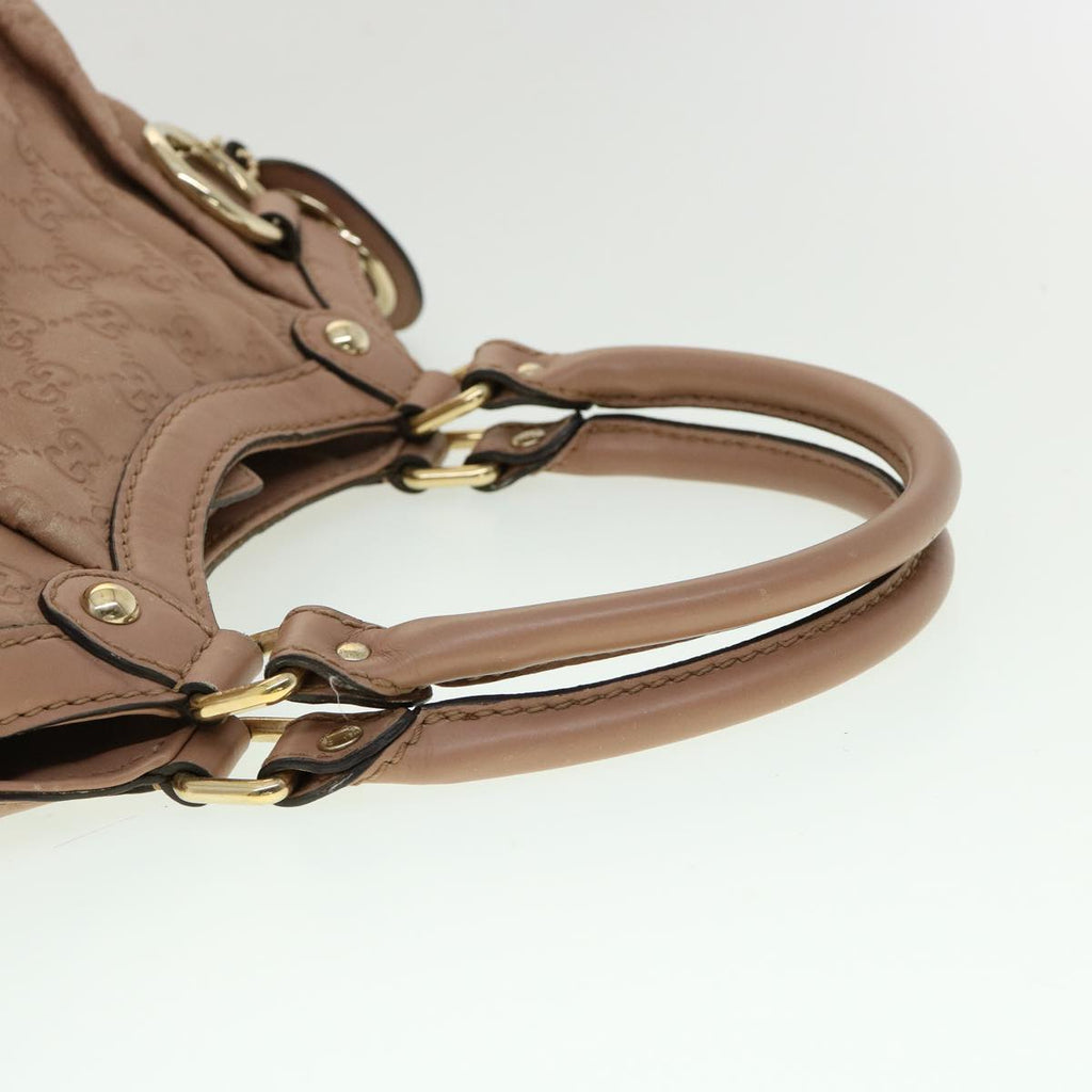 GUCCI GG Canvas Guccissima Hand Bag Pink 30336