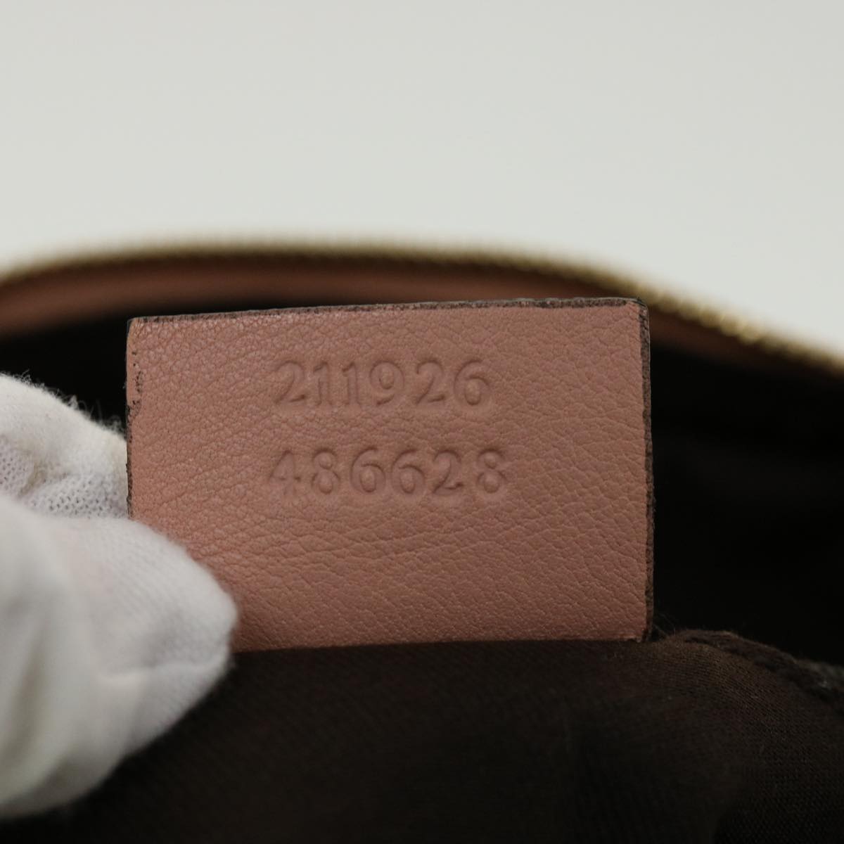 GUCCI GG Crystal Sherry Line Horse Bit Shoulder Bag Pink Gold 30337