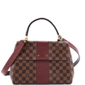 Louis Vuitton Bond Street Handbag Damier with Leather MM