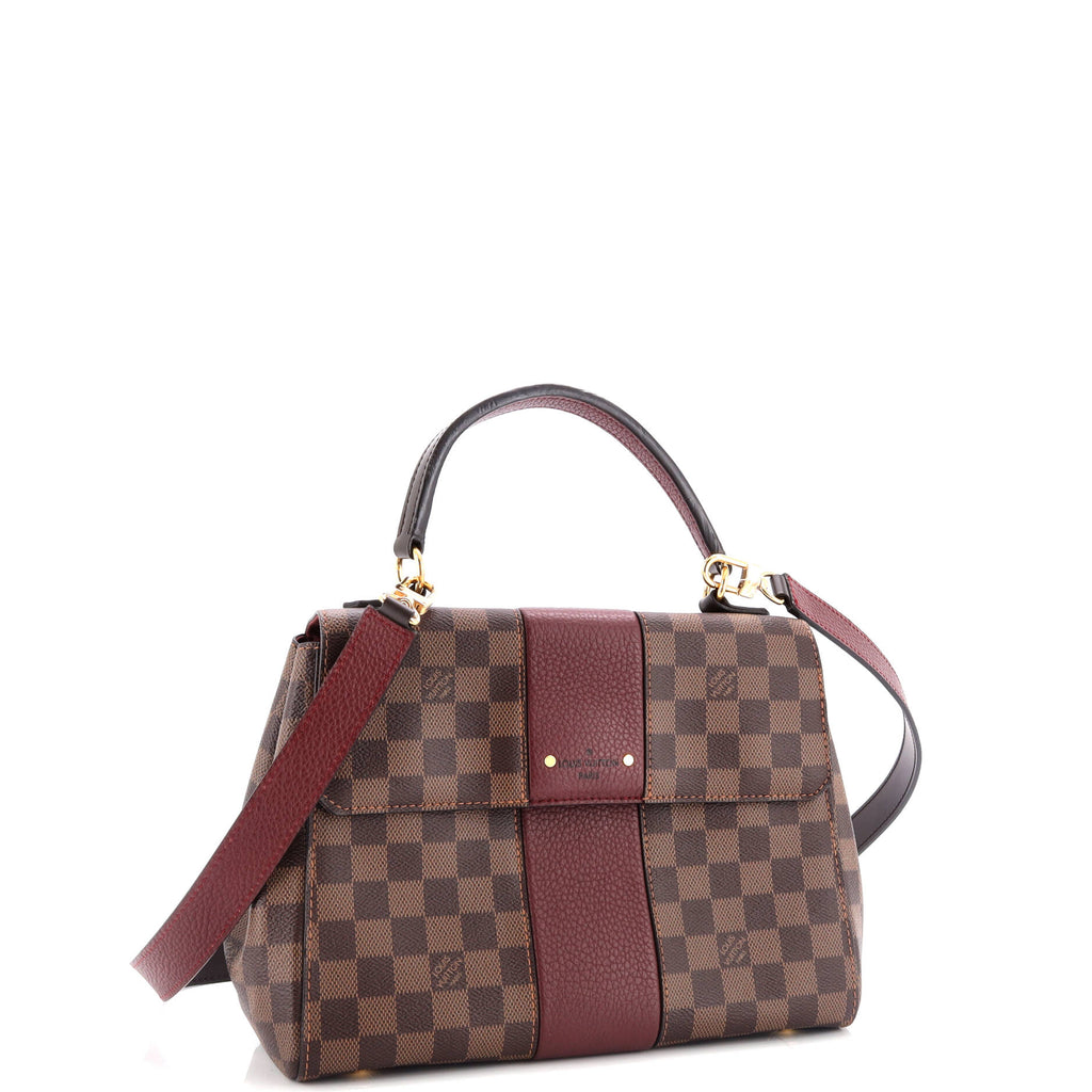 Louis Vuitton Bond Street Handbag Damier with Leather MM