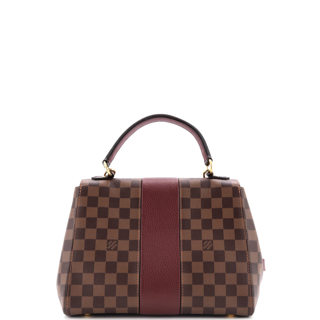 Louis Vuitton Bond Street Handbag Damier with Leather MM