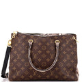 Louis Vuitton Pallas Tote Monogram Canvas with Python