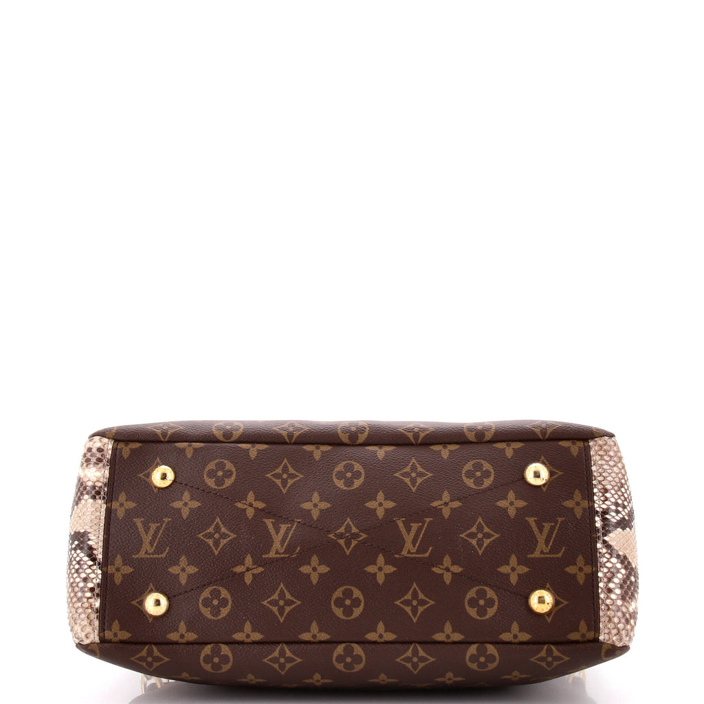Louis Vuitton Pallas Tote Monogram Canvas with Python