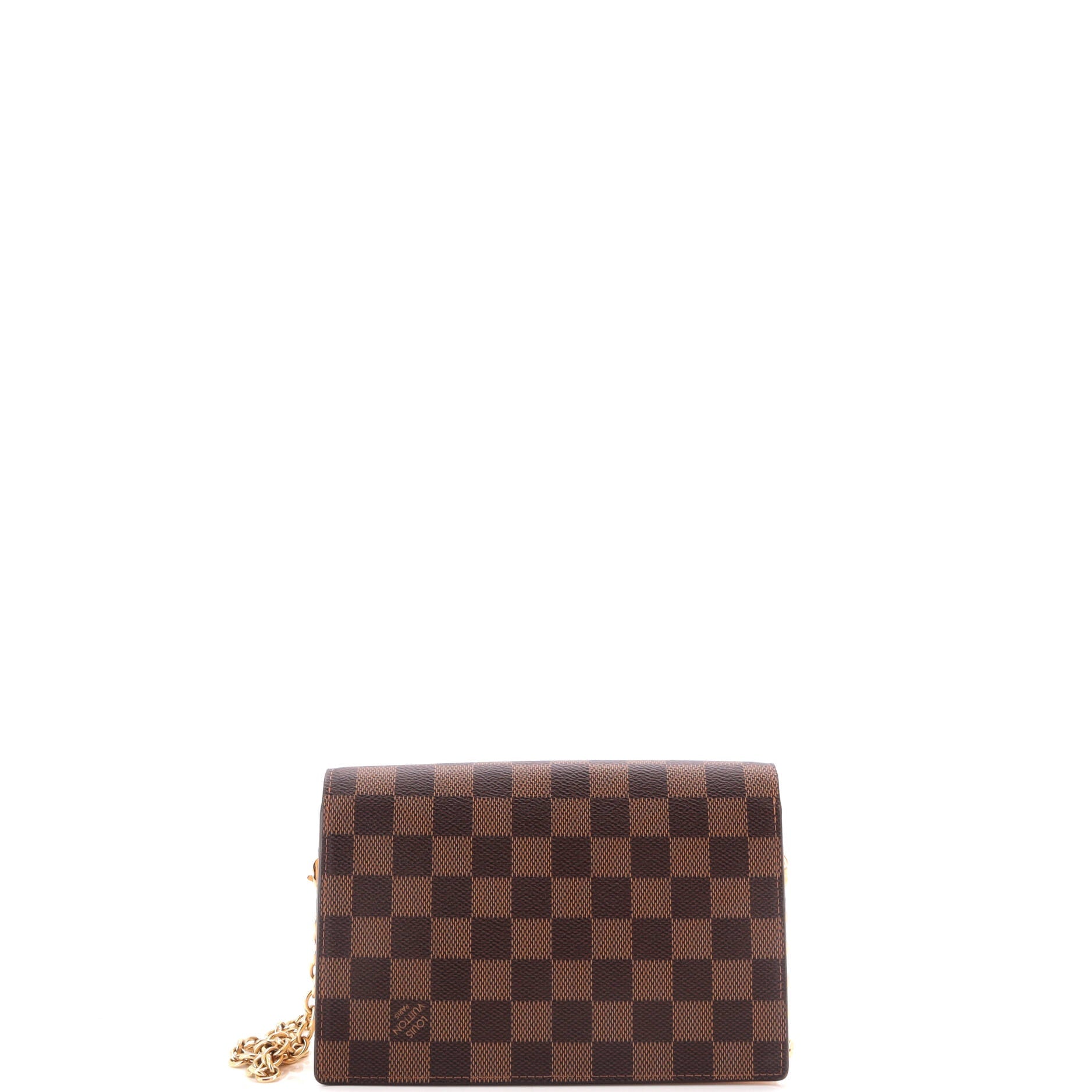 Louis Vuitton Vavin Chain Wallet NM Damier with Leather