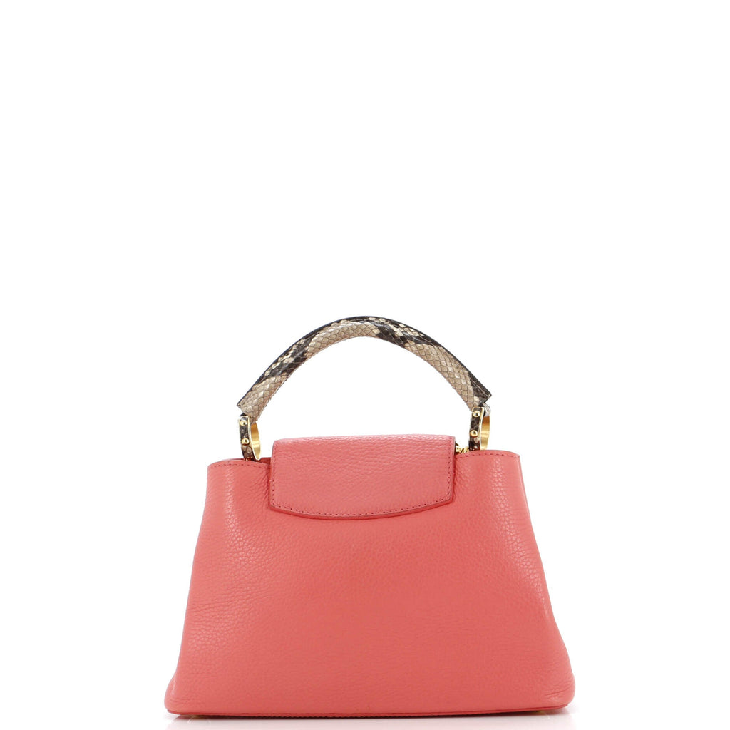 Louis Vuitton Capucines Bag Leather with Python BB