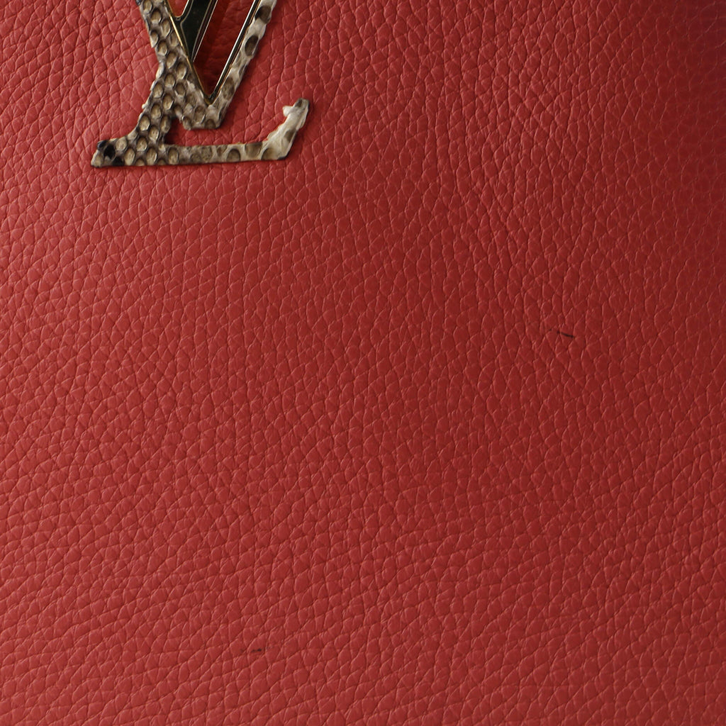 Louis Vuitton Capucines Bag Leather with Python BB