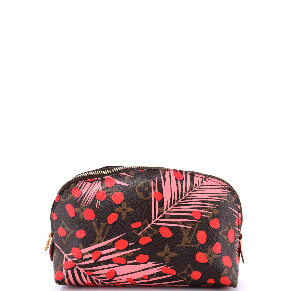 Louis Vuitton Cosmetic Pouch Limited Edition Monogram Jungle Dots