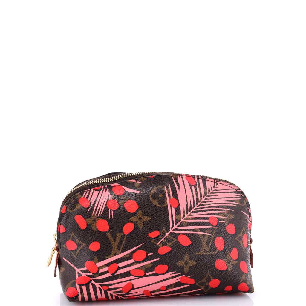 Louis Vuitton Cosmetic Pouch Limited Edition Monogram Jungle Dots