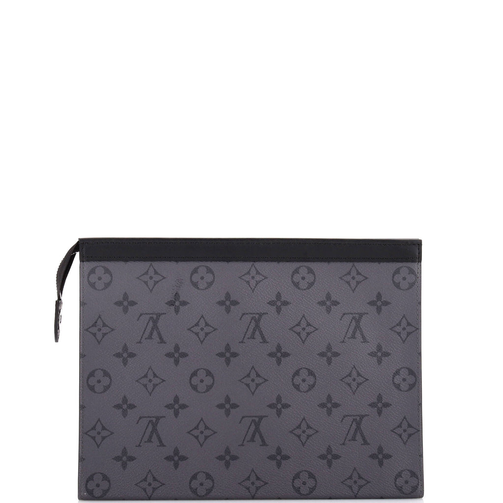 Louis Vuitton Pochette Voyage Reverse Monogram Eclipse Canvas MM