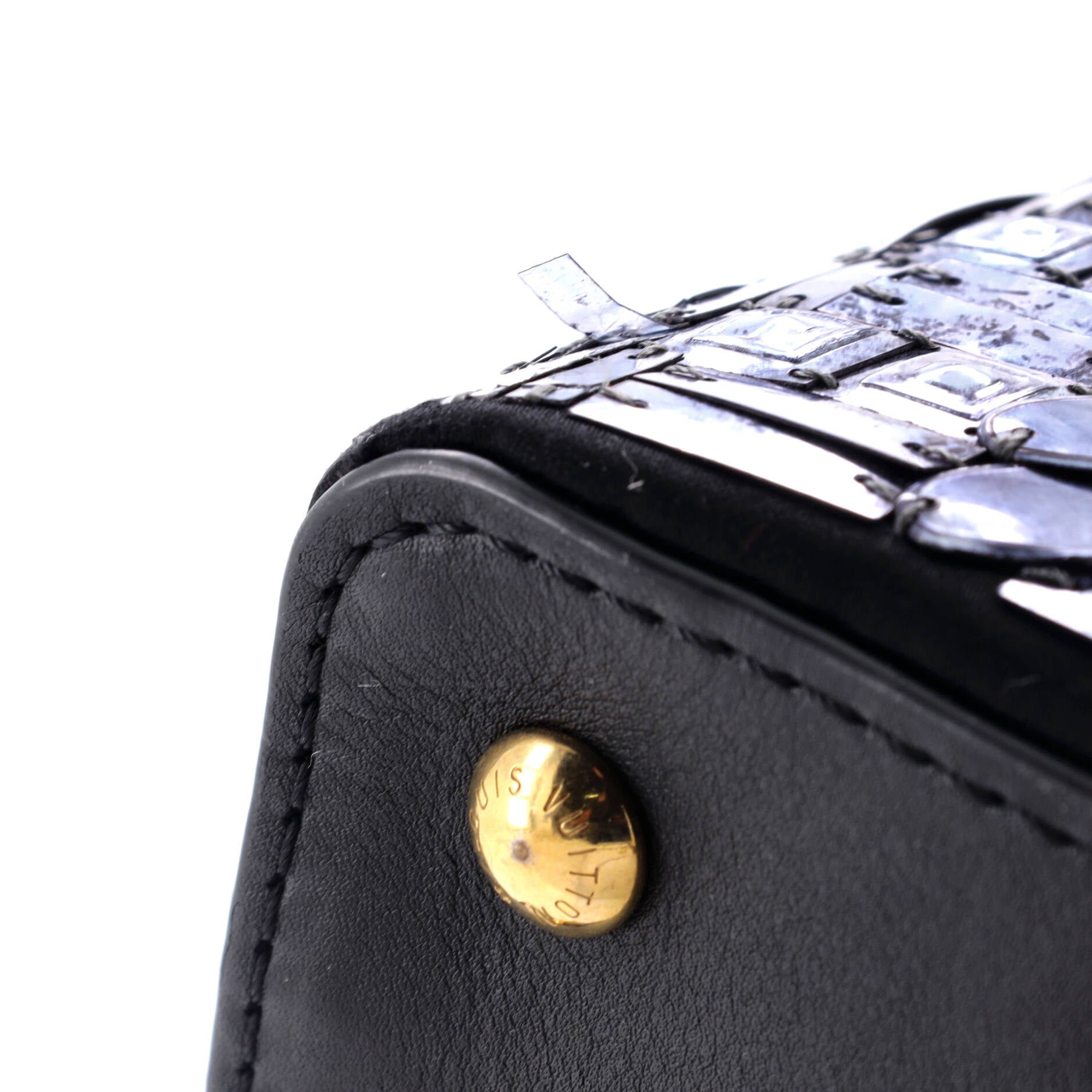 Louis Vuitton Capucines Bag Patchwork Sequin Embellished Satin Mini