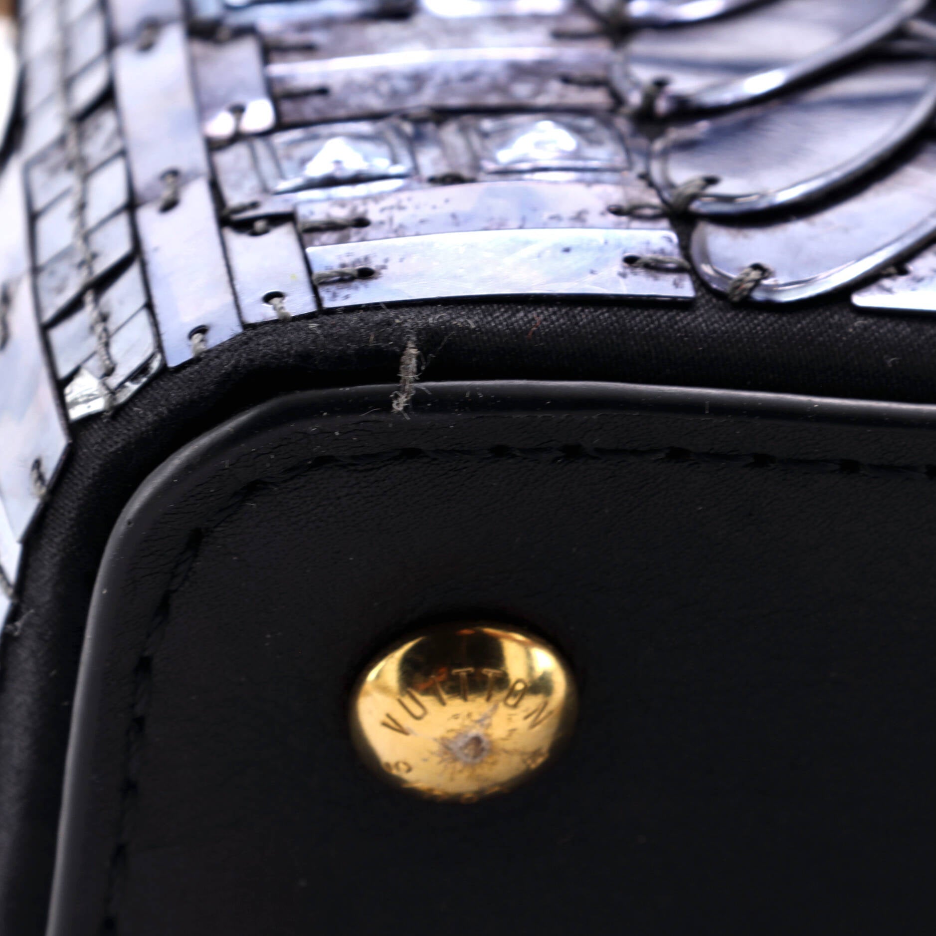 Louis Vuitton Capucines Bag Patchwork Sequin Embellished Satin Mini