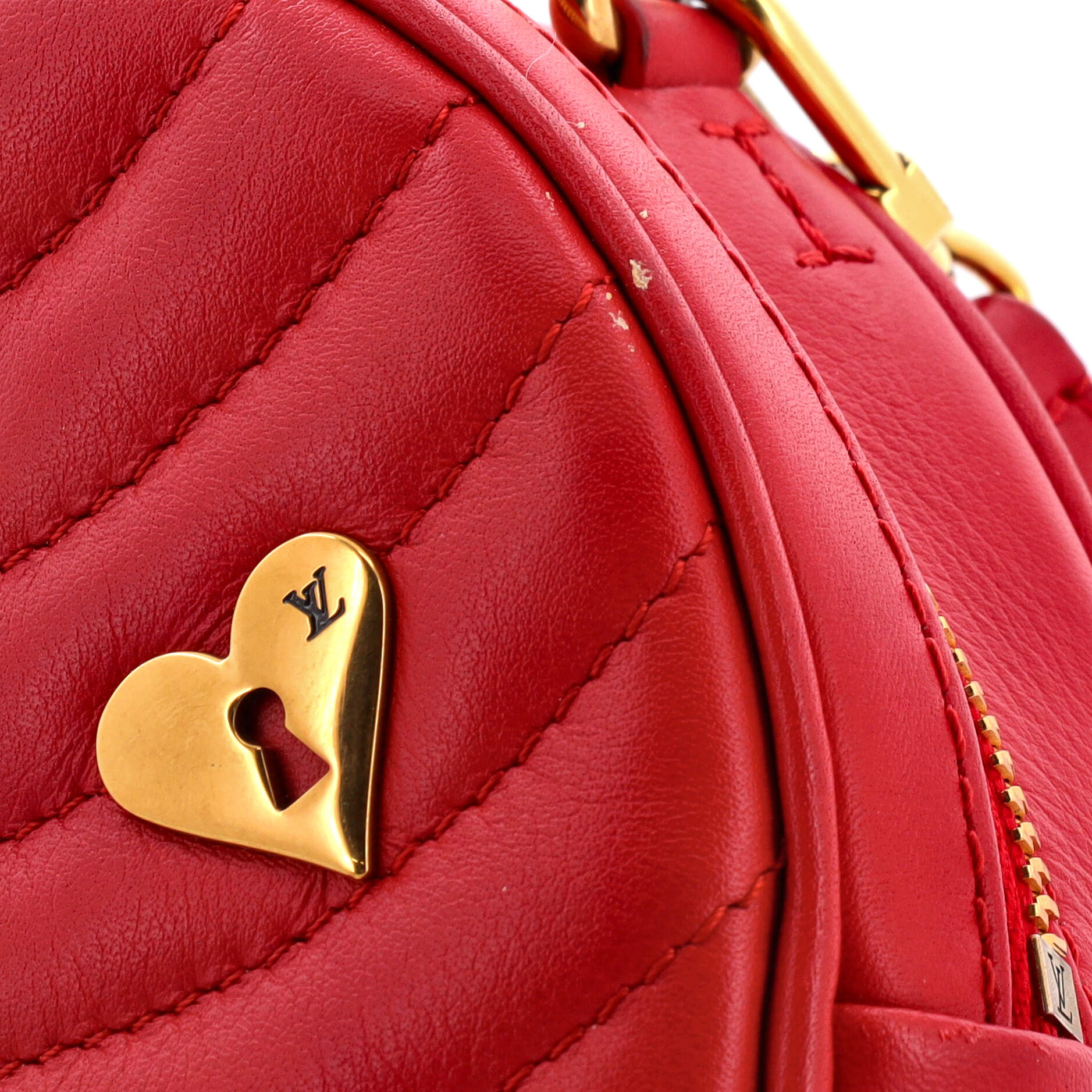 Louis Vuitton New Wave Heart Crossbody Bag Limited Edition Love Lock Quilted Leather