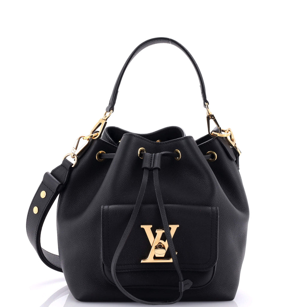 Louis Vuitton Lockme Pocket Bucket Bag Leather