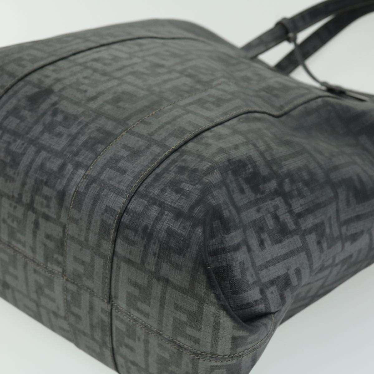 FENDI Zucca Canvas Tote Bag Gray 30392