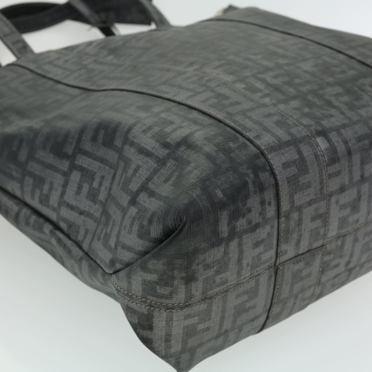 FENDI Zucca Canvas Tote Bag Gray 30392