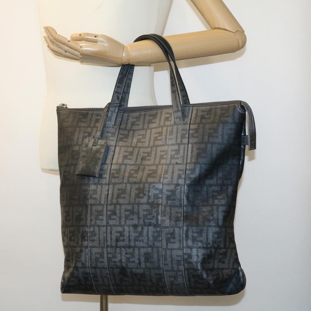 FENDI Zucca Canvas Tote Bag Gray 30392